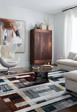 LYCRA EJ76A L.GREY D.BLUE 1 carpet-room